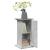 Suport prezentare cu depozitare gri beton 31x30x60 cm lemn GartenMobel Dekor