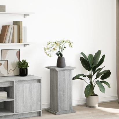 Suport prezentare cu depozitare sonoma gri 31x30x60 cm lemn GartenMobel Dekor