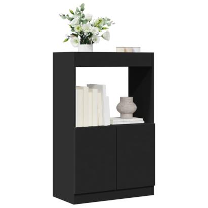 Dulap înalt, negru, 63x33x100 cm, lemn prelucrat GartenMobel Dekor