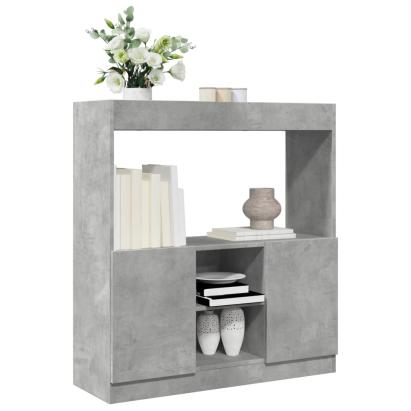 Dulap înalt, gri beton, 92x33x100 cm, lemn prelucrat GartenMobel Dekor