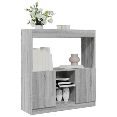Dulap înalt, gri sonoma, 92x33x100 cm, lemn prelucrat GartenMobel Dekor