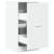 Dulap de farmacie, alb, 40x41x77,5 cm, lemn prelucrat GartenMobel Dekor