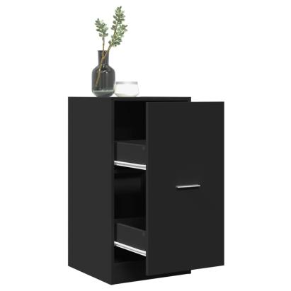 Dulap de farmacie, negru, 40x41x77,5 cm, lemn prelucrat GartenMobel Dekor