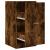 Dulap de farmacie stejar fumuriu, 40x41x77,5 cm, lemn prelucrat GartenMobel Dekor