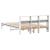 Cadru de pat fără saltea, alb, 120x200 cm, lemn masiv pin GartenMobel Dekor