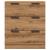 Dulap, stejar artizanal, 60x30x70 cm, lemn prelucrat GartenMobel Dekor