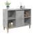 Dulap pentru baie, gri beton, 80x33x60 cm, lemn compozit GartenMobel Dekor