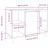Dulap pentru baie, gri beton, 80x33x60 cm, lemn compozit GartenMobel Dekor