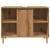 Dulap pentru baie stejar artizanal, 80x33x60 cm, lemn prelucrat GartenMobel Dekor