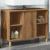 Dulap pentru baie stejar artizanal, 80x33x60 cm, lemn prelucrat GartenMobel Dekor
