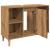 Dulap pentru baie stejar artizanal, 80x33x60 cm, lemn prelucrat GartenMobel Dekor