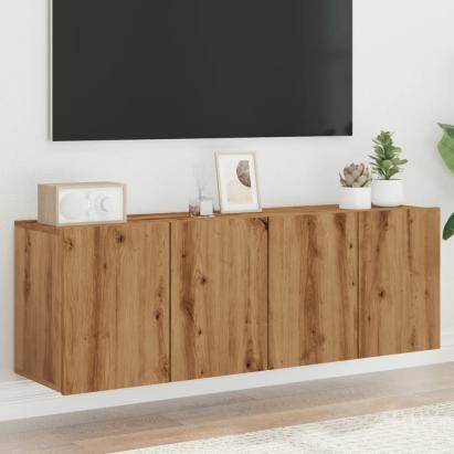 Comodă TV de perete, 2 buc. stejar artizanal, 60x30x41 cm GartenMobel Dekor