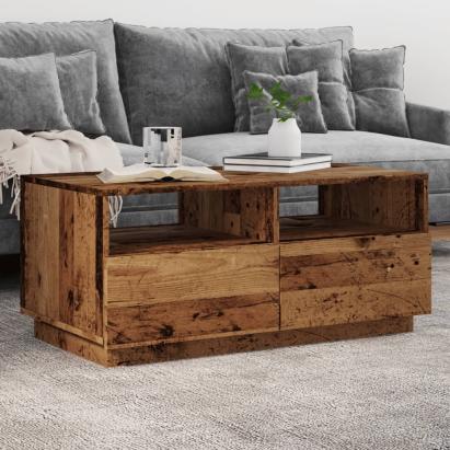 Măsuță de cafea cu lumini LED, lemn vechi, 90x49x40 cm GartenMobel Dekor