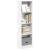 Bibliotecă, alb, 40x24x143 cm, lemn prelucrat GartenMobel Dekor