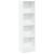 Bibliotecă, alb, 40x24x143 cm, lemn prelucrat GartenMobel Dekor