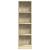 Bibliotecă, stejar sonoma, 40x24x143 cm, lemn prelucrat GartenMobel Dekor