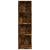 Bibliotecă, stejar fumuriu, 40x24x143 cm, lemn prelucrat GartenMobel Dekor
