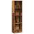 Bibliotecă, lemn vechi, 40x24x143 cm, lemn prelucrat GartenMobel Dekor