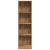 Bibliotecă, stejar artizanal, 40x24x143 cm, lemn prelucrat GartenMobel Dekor