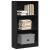 Bibliotecă, negru, 60x24x109 cm, lemn prelucrat GartenMobel Dekor