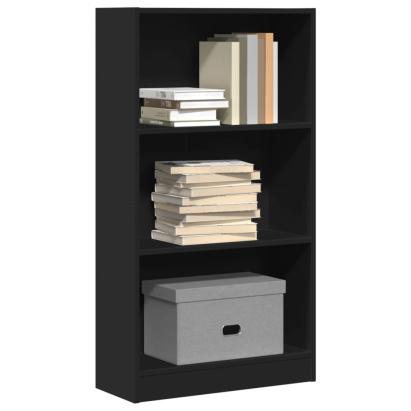 Bibliotecă, negru, 60x24x109 cm, lemn prelucrat GartenMobel Dekor