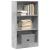 Bibliotecă, gri beton, 60x24x109 cm, lemn prelucrat GartenMobel Dekor