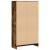 Bibliotecă, stejar fumuriu, 60x24x109 cm, lemn prelucrat GartenMobel Dekor