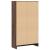 Bibliotecă, stejar maro, 60x24x109 cm, lemn prelucrat GartenMobel Dekor