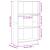 Bibliotecă, stejar maro, 60x24x109 cm, lemn prelucrat GartenMobel Dekor