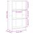 Bibliotecă, lemn vechi, 60x24x109 cm, lemn prelucrat GartenMobel Dekor