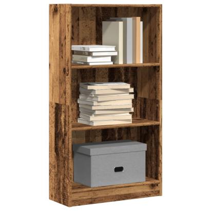 Bibliotecă, lemn vechi, 60x24x109 cm, lemn prelucrat GartenMobel Dekor