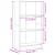 Bibliotecă, stejar artizanal, 60x24x109 cm, lemn prelucrat GartenMobel Dekor