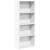 Bibliotecă, alb, 60x30x152 cm, lemn prelucrat GartenMobel Dekor