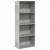 Bibliotecă, gri beton, 60x30x152 cm, lemn prelucrat GartenMobel Dekor