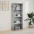 Bibliotecă, gri beton, 60x30x152 cm, lemn prelucrat GartenMobel Dekor