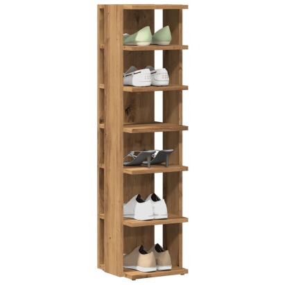 Pantofar, stejar artizanal, 28x27x102 cm lemn prelucrat GartenMobel Dekor