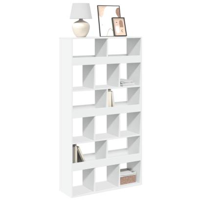 Bibliotecă, alb, 100x33x187,5 cm, lemn prelucrat GartenMobel Dekor