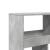Bibliotecă, gri beton, 100x33x187,5 cm, lemn prelucrat GartenMobel Dekor