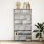 Bibliotecă, gri beton, 100x33x187,5 cm, lemn prelucrat GartenMobel Dekor