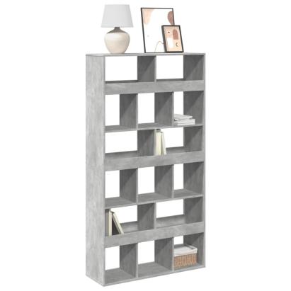 Bibliotecă, gri beton, 100x33x187,5 cm, lemn prelucrat GartenMobel Dekor