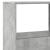 Bibliotecă, gri beton, 100x33x155,5 cm, lemn prelucrat GartenMobel Dekor