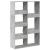 Bibliotecă, gri beton, 100x33x155,5 cm, lemn prelucrat GartenMobel Dekor