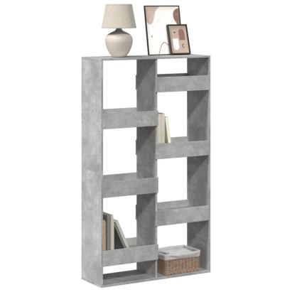 Bibliotecă, gri beton, 100x33x175 cm, lemn prelucrat GartenMobel Dekor