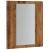 Dulap cu oglindă cu LED de baie, lemn vechi, 40x12x45 cm, lemn GartenMobel Dekor
