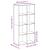 Bibliotecă/separator cameră alb 69,5x29x137,5 cm lemn prelucrat GartenMobel Dekor