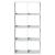 Bibliotecă/separator cameră alb 69,5x29x137,5 cm lemn prelucrat GartenMobel Dekor