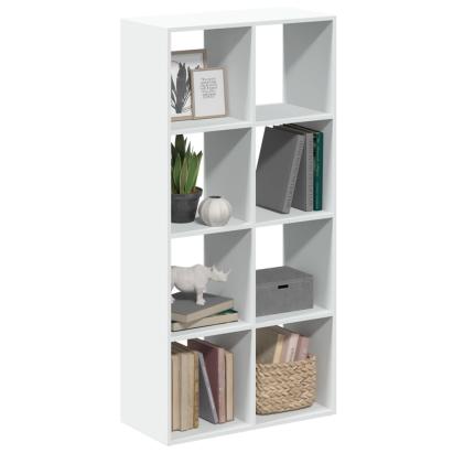 Bibliotecă/separator cameră alb 69,5x29x137,5 cm lemn prelucrat GartenMobel Dekor