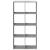 Bibliotecă/separator cameră gri beton 69,5x29x137,5 cm lemn GartenMobel Dekor