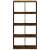 Bibliotecă/separator cameră stejar fumuriu 69,5x29x137,5cm lemn GartenMobel Dekor