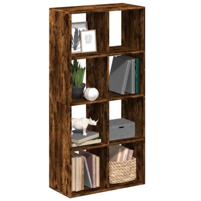 Bibliotecă/separator cameră stejar fumuriu 69,5x29x137,5cm lemn GartenMobel Dekor